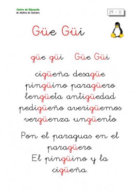 METODO DE LECTOESCRITURA LETRA GÜE-GÜI