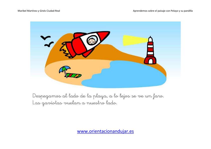 Educacion Infantil el paisaje imagen la playa