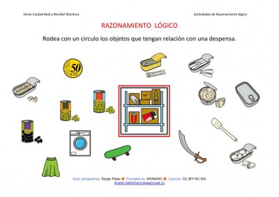 RAZONAMIENTO  LÓGICO categorizar y agrupar DESPENSA COLOR IMAGEN