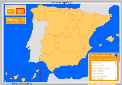 COSTAS de España COMO SE LLAMA