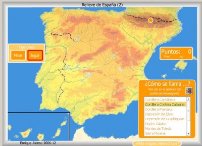 RELIEVE de España COMO SE LLAMA