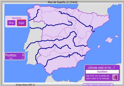 RIOS de España FACIL DONDE ESTA