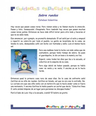 Sobre ruedas derechos para niños con cuidados_especiales imagen 1