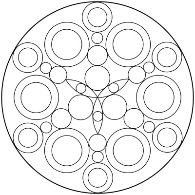 Mandala  de circulos 9