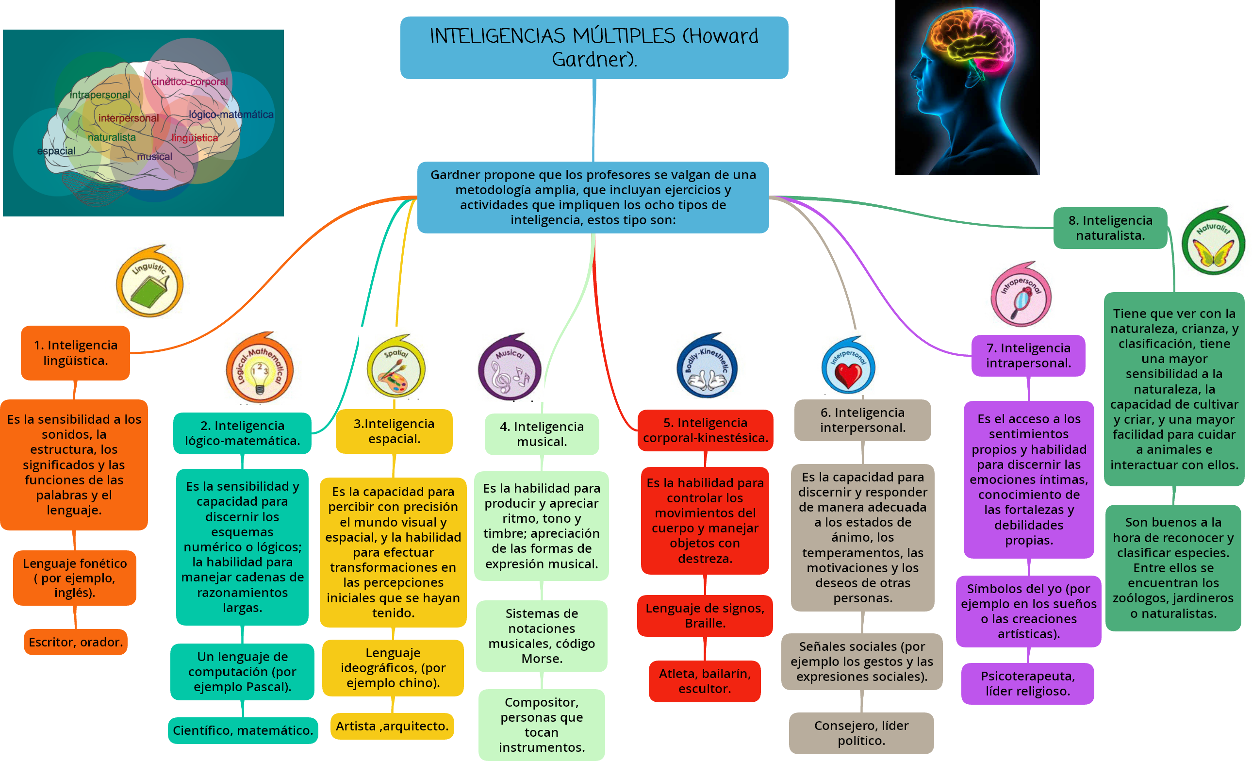 Resultado de imagen para inteligencias multiples