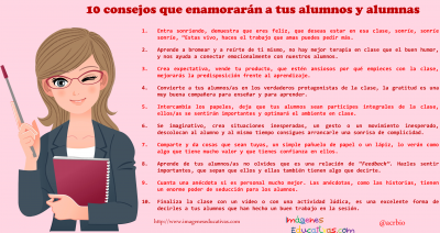 10 consejos que enamorarán a tus alumnos y alumnas