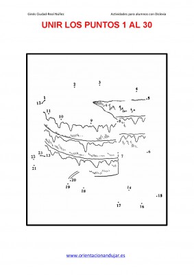 Motricidad y números del 1 al 30 Super colección vamos a unir puntos y a colorear9
