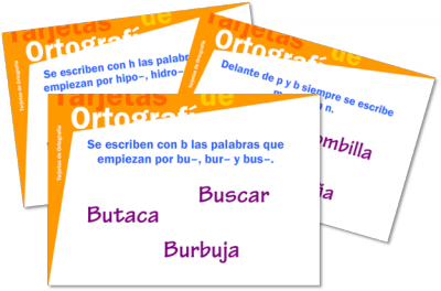 super coleccion de tarjetas de ortografía