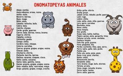 onomatopeyas animales su nombre