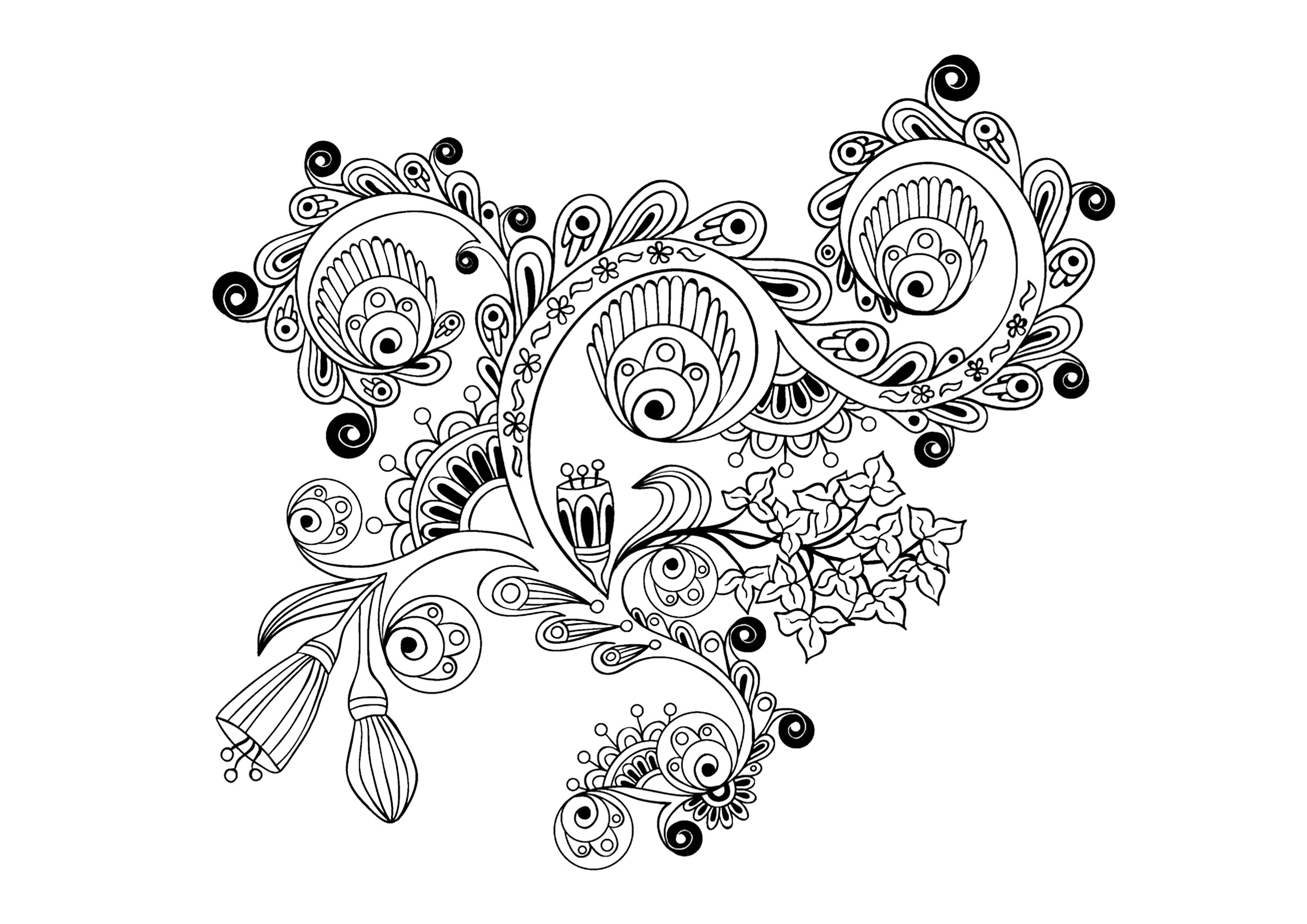 Frog Pattern Coloring Page Frog Pattern Coloring Page