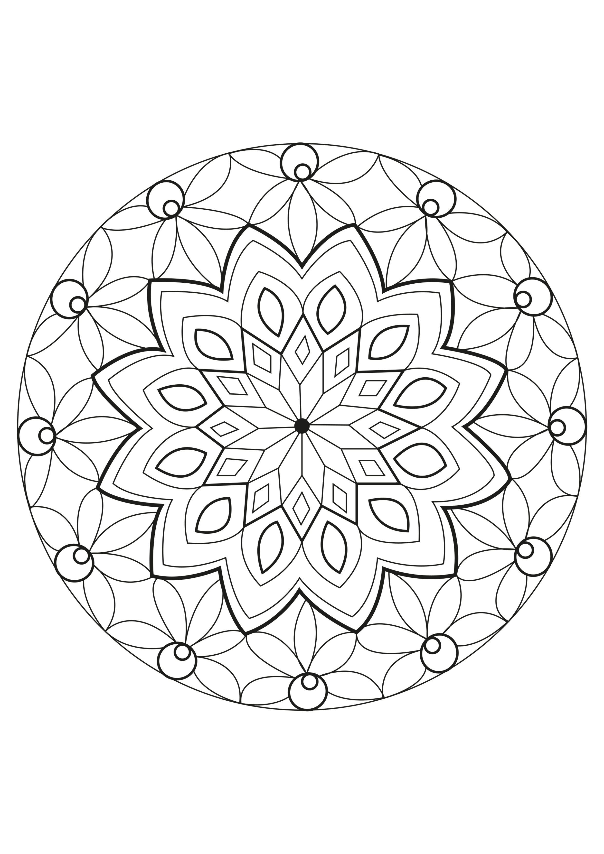 imagenes mandala para colorear (68) Orientación Andújar Recursos