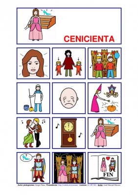 cuentos pictogramas cenicienta