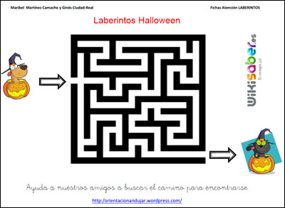 Laberintos de halloween para WIKISABER Contuinuamos colaborando con el portal wikisaber. En esta ocasión con materiales para halloween. Totalmente descargables.  PINCHA EN LAS IMÁGENES     ENTRA EN WIKISABER PARA CONOCER NUESTRAS NOVEDADES