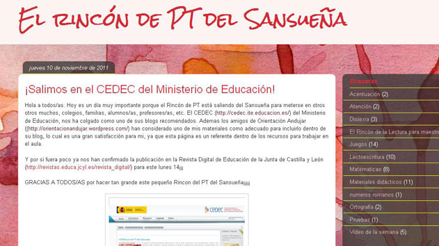 Os dejamos esta mágnica actividad realizada por Raúl Álvarez Alejo @RaulAlvarezAlej #recomiendo, maestro en el colegio CEIP Sansueña en Zamora y creador del blog El rincón de PT del Sansueña. La actividad […]
