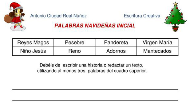 Nueva colección de la mano de Antonio Ciudad-Real, de actividades para trabajar la escritura creativa, con 40 palabras navideñas. En estas actividades, nuestros alumnos deben de componer pequeños relatos y […]