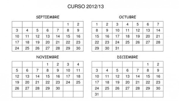 calendario escolar 2013