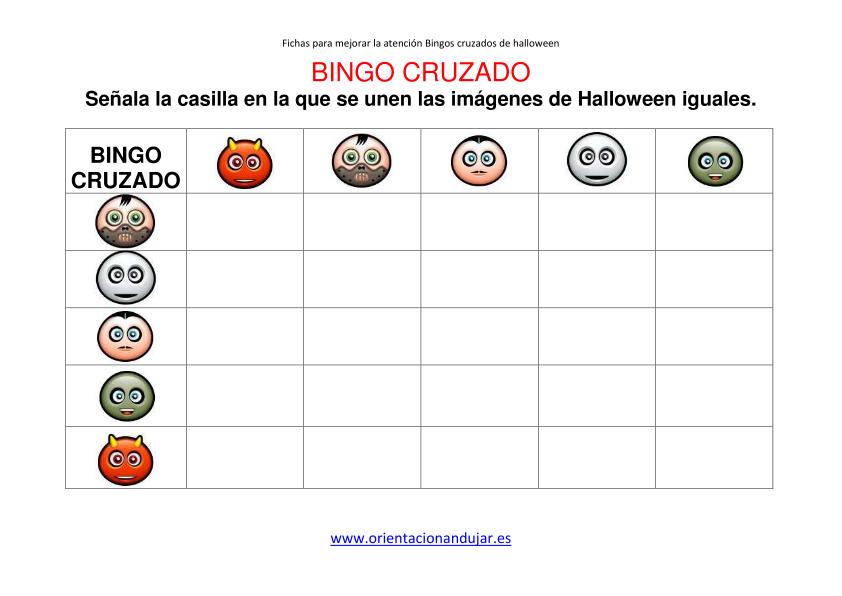 Nueva actividad para trabajar a atención con bingos cruzados con motivos de halloween con un formato de 5×5. Esperemos que os guste.   EJEMPLO DE LA ACTIVIDAD DESCARGATE L ACTIVIDAD […]