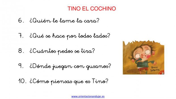 TINO EL COCHINO Escucha comprensiva imagenes-2 cuento dirty bertie