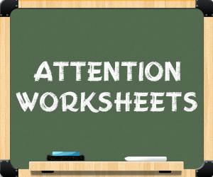 "attention worksheets banner"