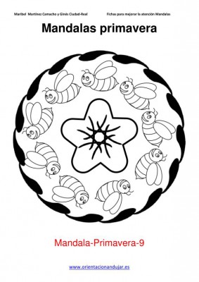 MANDALAS COLOREAR PRIMAVERA IMPRIMIBLES 9