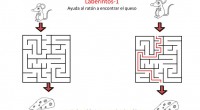 Laberintos, en la actividad de seguir un laberinto con el lápiz se trabajan diferentes aspectos fundamentales para la adquisición de posteriores competencias: psicomotriciad fina, grafomotricidad, atención sostenida, percepción visual, memoria...