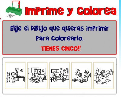 imrpime y colorea