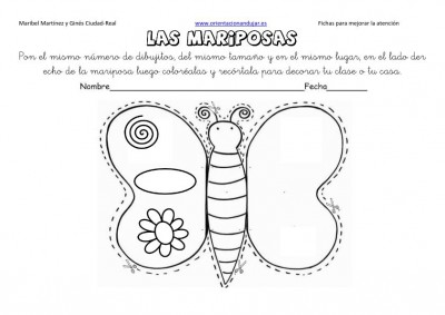 lateralidad y recortar mariposas 3