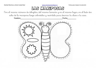 lateralidad y recortar mariposas 6