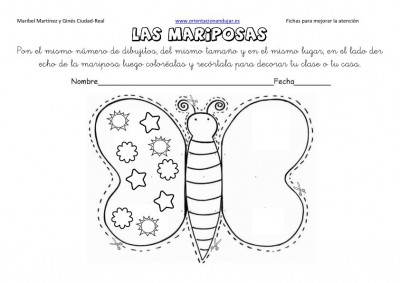 lateralidad y recortar mariposas 16