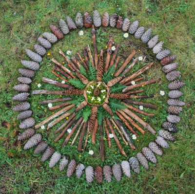 manualidades mandalas naturales