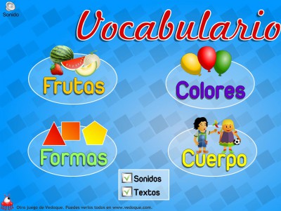 vocabulario las frutas