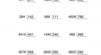 Colección de divisiones exactas (1000 fichas) de números como máximo de CUATRO cifras entre números de TRES CIFRAS . La división es la operación matemática inversa a la multiplicación, y […]