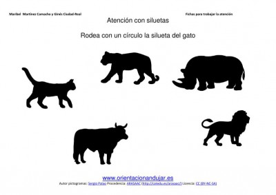 siluetas animales domesticos gato 