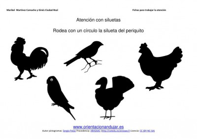 siluetas animales domesticos gallo