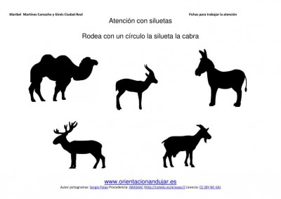 siluetas animales domesticos cabra