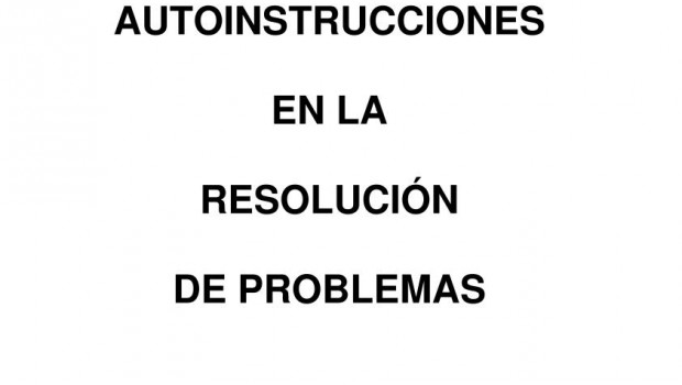 Entrenamiento en autoinstrucciones de problemas primaria 1