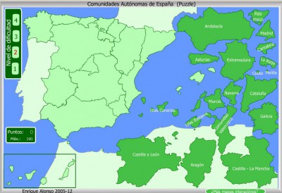 Comunidades Autónomas de España PUZZLE