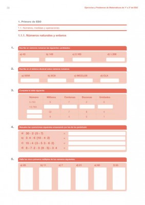 cuaderno de verano matematicas 1 ESO imagen