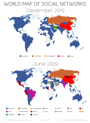Mapa Mundial de las Redes Sociales 2009-2012