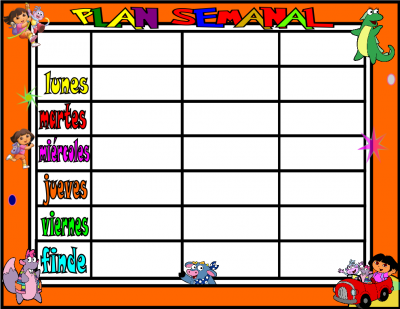 PLAN SEMANAL 3 TAREAS DORA EXPLORADORA