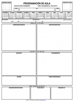 PROGRAMACIÓN DE AULA 2013-2014 actualizada por orientacionadujar imagen