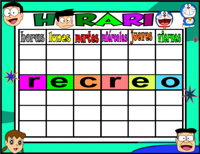 horario 5 HORAS-3 doraemon