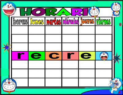 horario 6 HORAS-1 doraemon