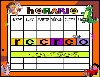 horario 6 horas dora exploradora   castellano