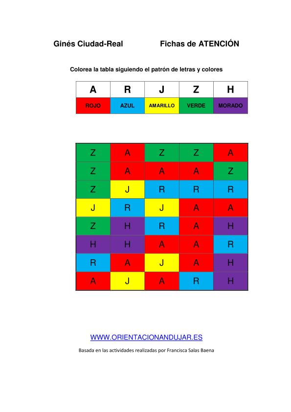 Identifica letras y seguir una instrucción imagen RESULTADO