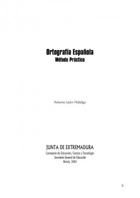 Ortografía Española Método Práctico Antonio León Hidalgo imagen