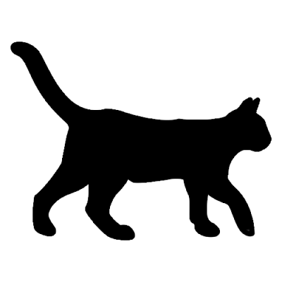 gato negro silueta