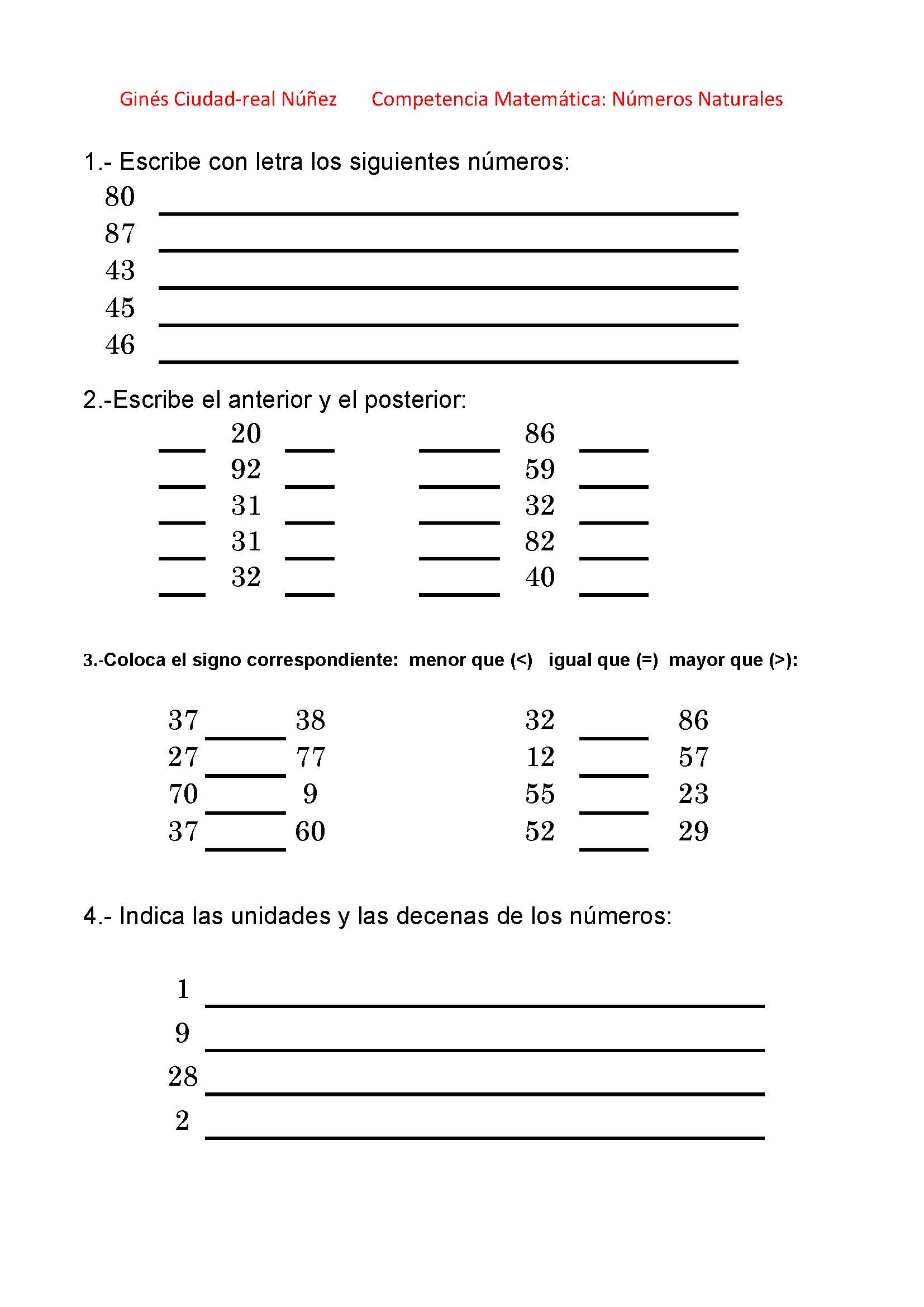 Generador Competencia Matematica Numero 1 100 Bateria 1 Pagina 01