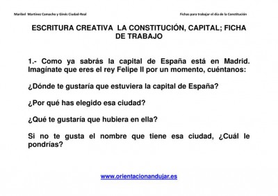 Escritura creativa la constitución Primaria y secundaria imagen 4