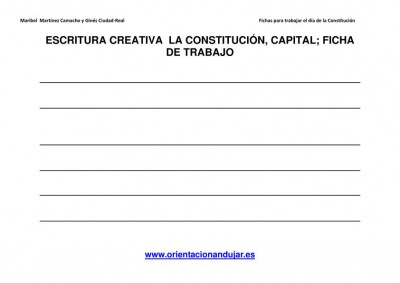 Escritura creativa la constitución Primaria y secundaria imagen 5